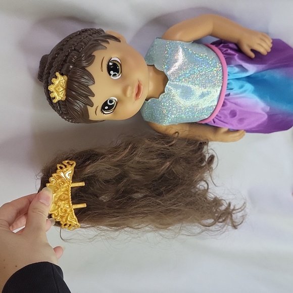 Princess Ellie Grows Up Baby Alive Works Has spoon plate tiara - Picture 4 of 9